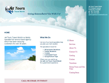 Tablet Screenshot of jettourstravelworld.com